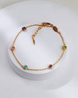 Color Stone Adjustable Bracelet - ORE Jewelry