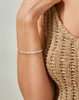 Crushed Magnesite Adjustable Bracelet - ORE Jewelry