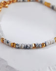 Crushed Magnesite Adjustable Bracelet - ORE Jewelry