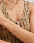 Crushed Magnesite Adjustable Bracelet - ORE Jewelry