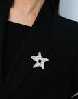 Dazzling Stars Pentagram Planet Element Brooch - floysun