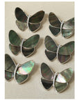 Elegant Gray Mother of Pearl Butterfly Brooch - floysun