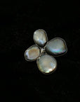 Exquisite Natural Black Mother - of - Pearl Lilac Flower Brooch - floysun