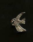 Flying Dove of Peace Brooch Handcrafted Vintage Texture - floysun