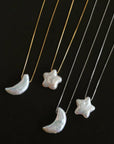 galactic-romance-925-silver-natural-pearl-star-moon-necklace -5