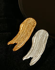 Golden Silver Stroke Artistic Brooch - floysun