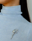 Gray Mabe Pearl Bouquet Brooch Elegant & Timeless Design - floysun