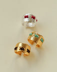 Handcrafted Color-Thread Open C-Ring