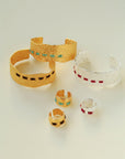 Handcrafted Color-Thread Open C-Ring