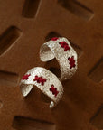 Handcrafted Color-Thread Open C-Ring