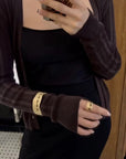 Handcrafted Color-Thread Open C-Ring