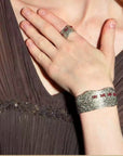 Handcrafted Color-Thread Open C-Ring