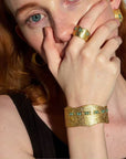 Handcrafted Color-Thread Open C-Ring