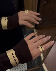 Handcrafted Color-Thread Open C-Ring