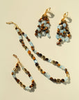 Irregular Tiger’s Eye & Aquamarine Bracelet - floysun