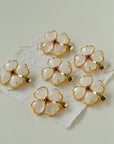 Lucky Clover White Crystal Brooch - floysun