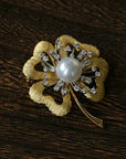 Luxury Pearl Brooch Collection | Elegant Floral & Butterfly Designs - floysun