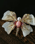 Luxury Pearl Brooch Collection | Elegant Floral & Butterfly Designs - floysun