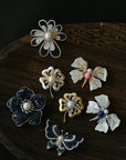 Luxury Pearl Brooch Collection | Elegant Floral & Butterfly Designs - floysun