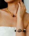 Maillard Tiger’s Eye Beaded Bracelet