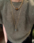 Maillard Tone Tiger’s Eye Chian Necklace