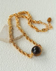 Maillard Tone Tiger’s Eye Chian Necklace