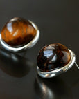 Melange Tiger’s Eye Stud Earrings - floysun