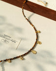Mini Faceted Tiger’s Eye Pendant Necklace - floysun