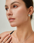 MOP Square Photo Frame Earrings - ORE Jewelry