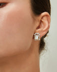 MOP Square Photo Frame Earrings - ORE Jewelry