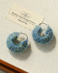 Morandi Fuzzy Yarn Hoop Earrings