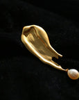 Paint Pen Paint Water Drop Pearl Brooch - floysun