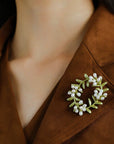 Peach Blossom Wreath Brooch (Pre-sale arrives within 7 days） - floysun