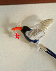 Princess - Inspired Enamel Magpie Brooch - floysun