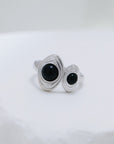Retro Black Onyx Adjustable Ring - ORE Jewelry