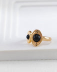 Retro Black Onyx Adjustable Ring - ORE Jewelry