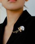 Rose Baroque Pearl Brooches - floysun