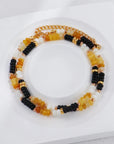 Silver Multicolored Stone Necklace - ORE Jewelry