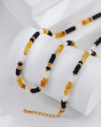 Silver Multicolored Stone Necklace - ORE Jewelry