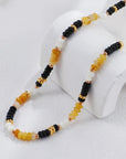 Silver Multicolored Stone Necklace - ORE Jewelry