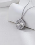 Silver Starburst Zircon Pendant Necklace - ORE Jewelry