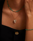 Silver Vintage Green Agate Bracelet - ORE Jewelry
