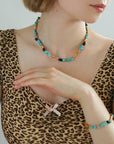 Summer Vacation Vibes Turquoise Beaded Bracelet - floysun