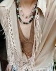 Tiger Eye & Turquoise Layered Necklace - floysun