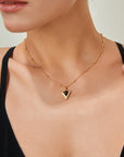 Triangle Classic Black Onyx Pendant - ORE Jewelry