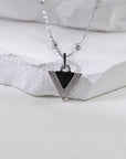Triangle Classic Black Onyx Pendant - ORE Jewelry