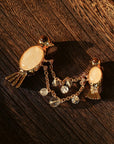 Vintage 3D Love Birds Chain Brooch - floysun