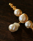 Vintage Baroque Pearl Curve Brooch - floysun