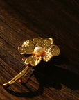 Vintage Four - Petal Pearl Brooch - floysun