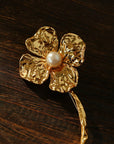 Vintage Four - Petal Pearl Brooch - floysun